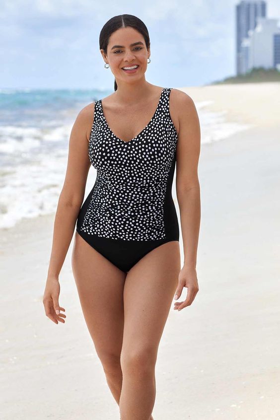 TRIMSHAPER- WOMEN'S 1PC NEW JEAN SWIMSUIT