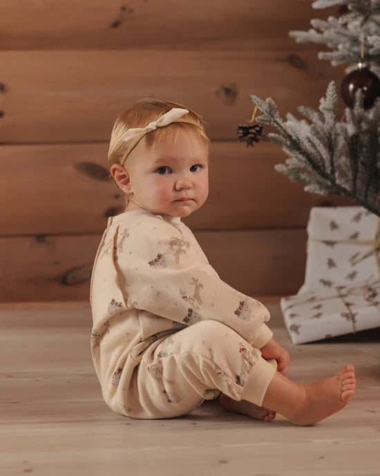 RYLEE + CRU - RAGLAN REINDEER JUMPSUIT