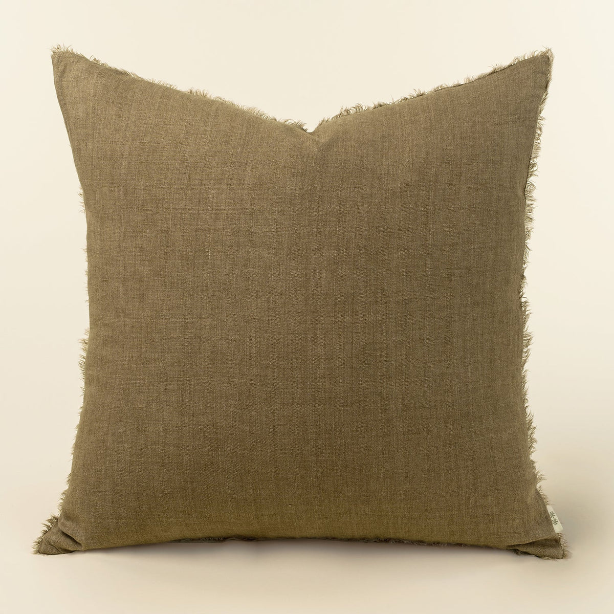 INDABA - 24X24 LINA LINEN PILLOW HAZELNUT