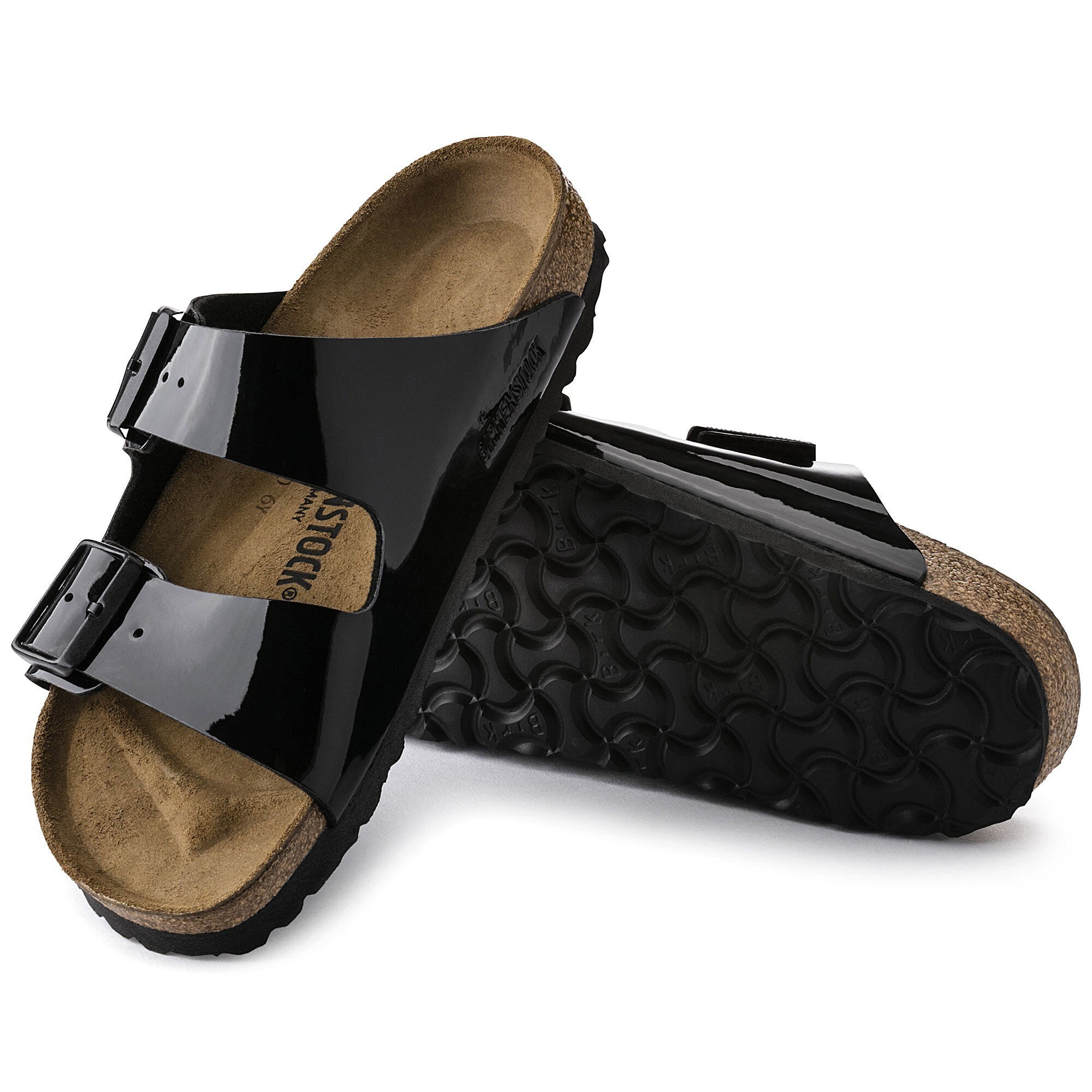 BIRKENTOCK- WOMEN'S ARIZONA BIRKO-FLOR PATENT SANDAL