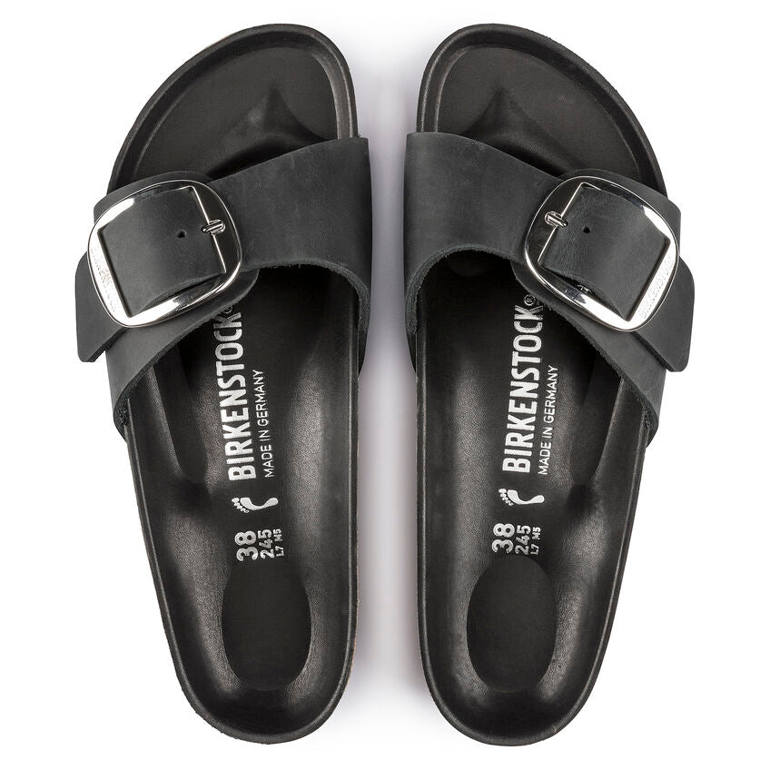 BIRKENSTOCK- WOMEN'S MADRID BIG BUCKLE OILED LEATHER SANDAL