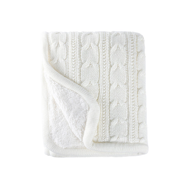 MORITZ CABLE 50" X 60" THROW IVORY