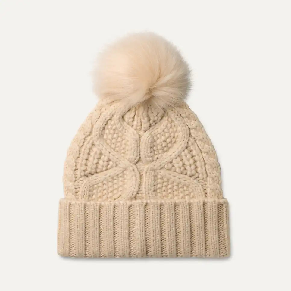 UGG - CABLE BEANIE WITH POM