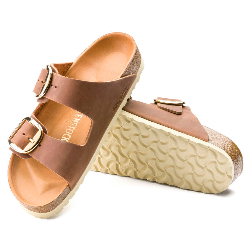 BIRKENSTOCK - WOMEN'S ARIZONA BIG BUCKLE OILED LEATHER SANDAL