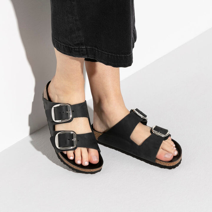 BIRKENSTOCK - LADIES ARIZONA BIG BUCKLE OILED LEATHER SANDAL