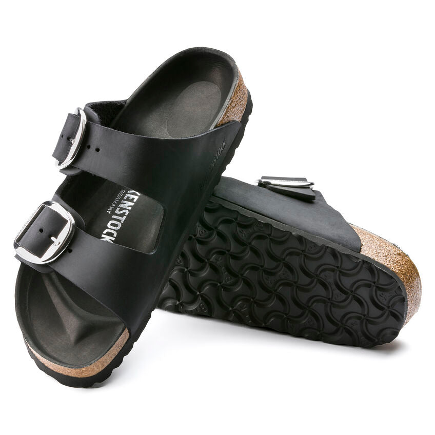BIRKENSTOCK - LADIES ARIZONA BIG BUCKLE OILED LEATHER SANDAL