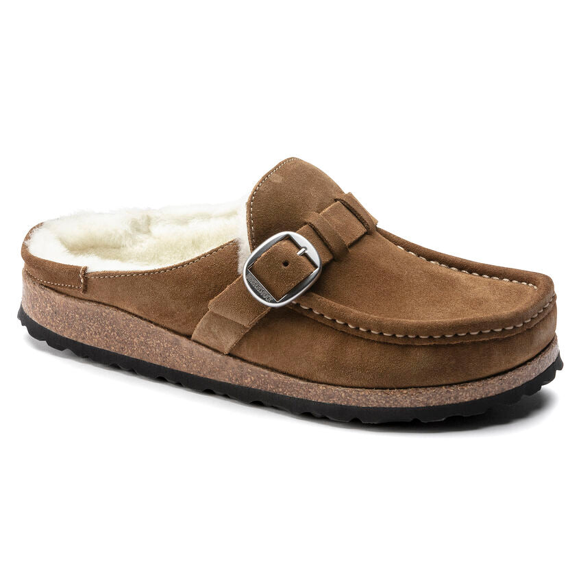BIRKENSTOCK- WOMEN'S BUCKLEY SHERLING SUEDE LEATHER SHOE