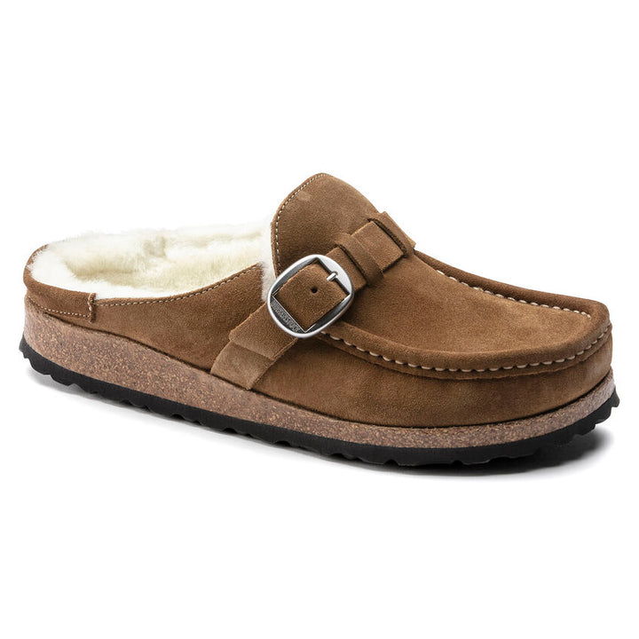 BIRKENSTOCK- WOMEN'S BUCKLEY SHERLING SUEDE LEATHER SHOE