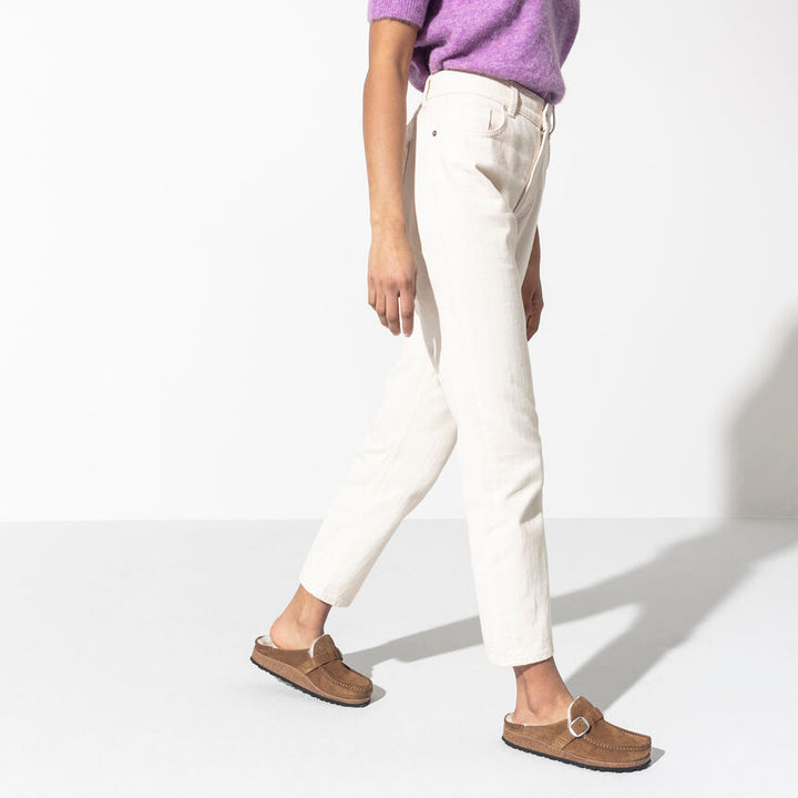 BIRKENSTOCK- WOMEN'S BUCKLEY SHERLING SUEDE LEATHER SHOE