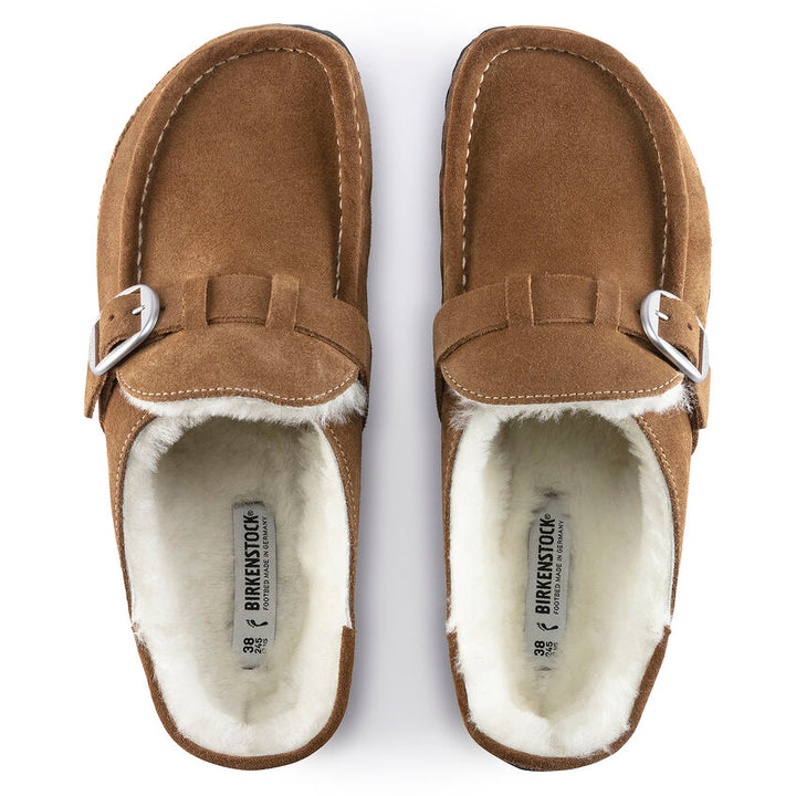 BIRKENSTOCK- WOMEN'S BUCKLEY SHERLING SUEDE LEATHER SHOE