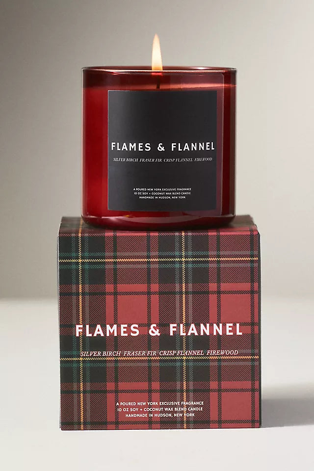 POURED NY - FLAMES & FLANNEL CANDLE