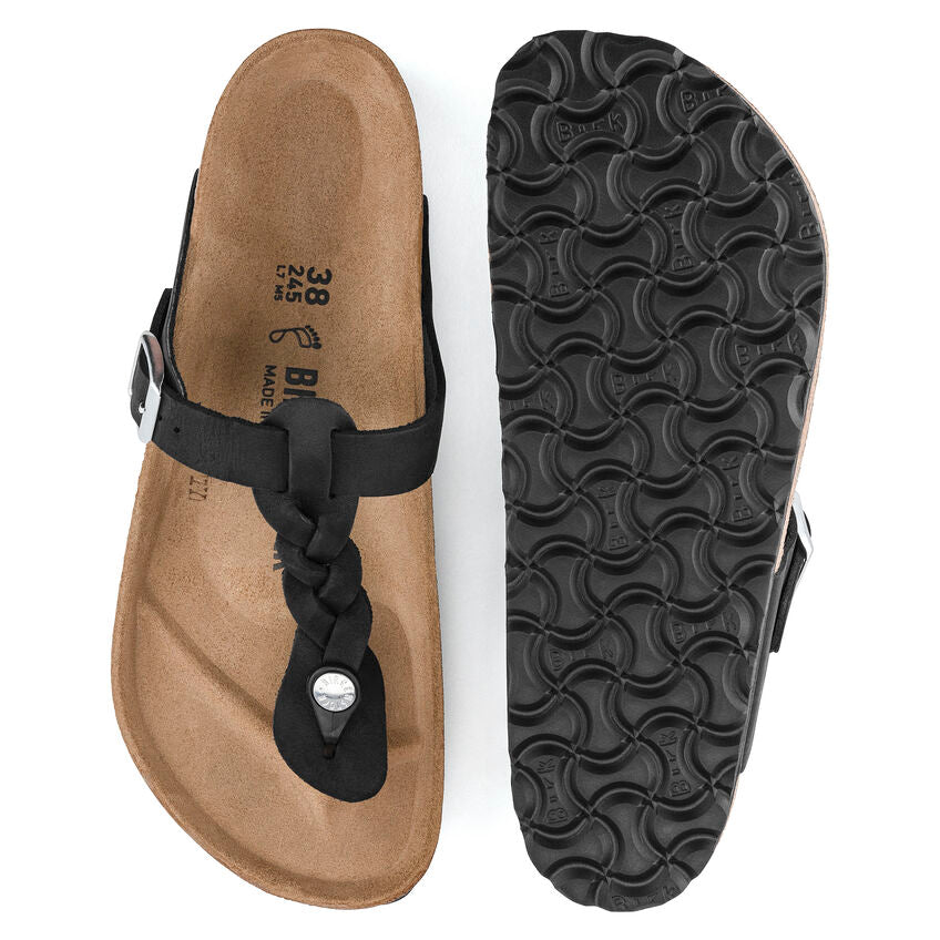 BIRKENSTOCK- WOMEN'S GIZEH OILED LEATHER SANDAL