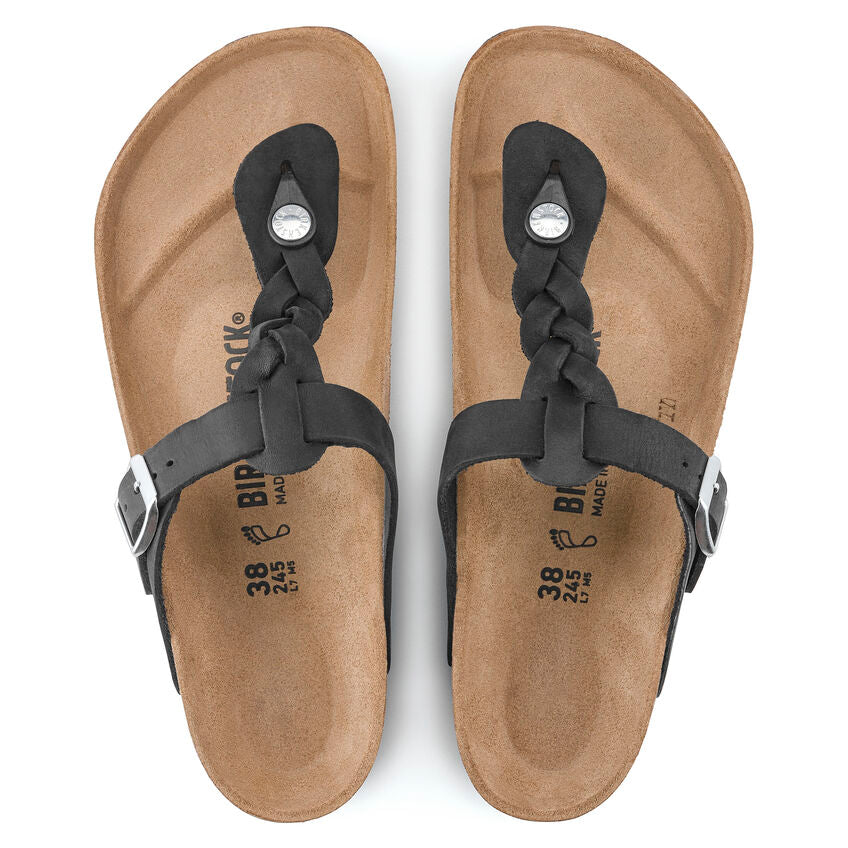 BIRKENSTOCK- WOMEN'S GIZEH OILED LEATHER SANDAL