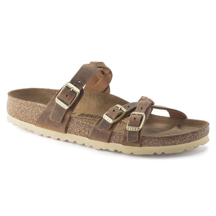 BIRKENSTOCK- WOMEN'S FRANCA BRAIDED OILED LEATHER SANDAL