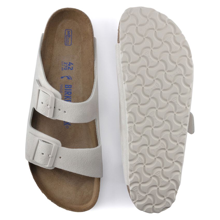 BIRKENSTOCK- WOMEN'S ARIZONA SOFT FOOTBED SUEDE LEATHER SANDAL