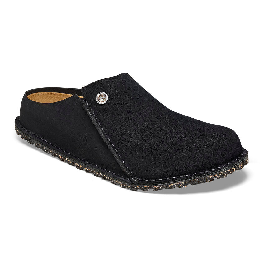 BIRKENSTOCK- LADIES ZERMATT SUEDE LEATHER SHOE BLACK
