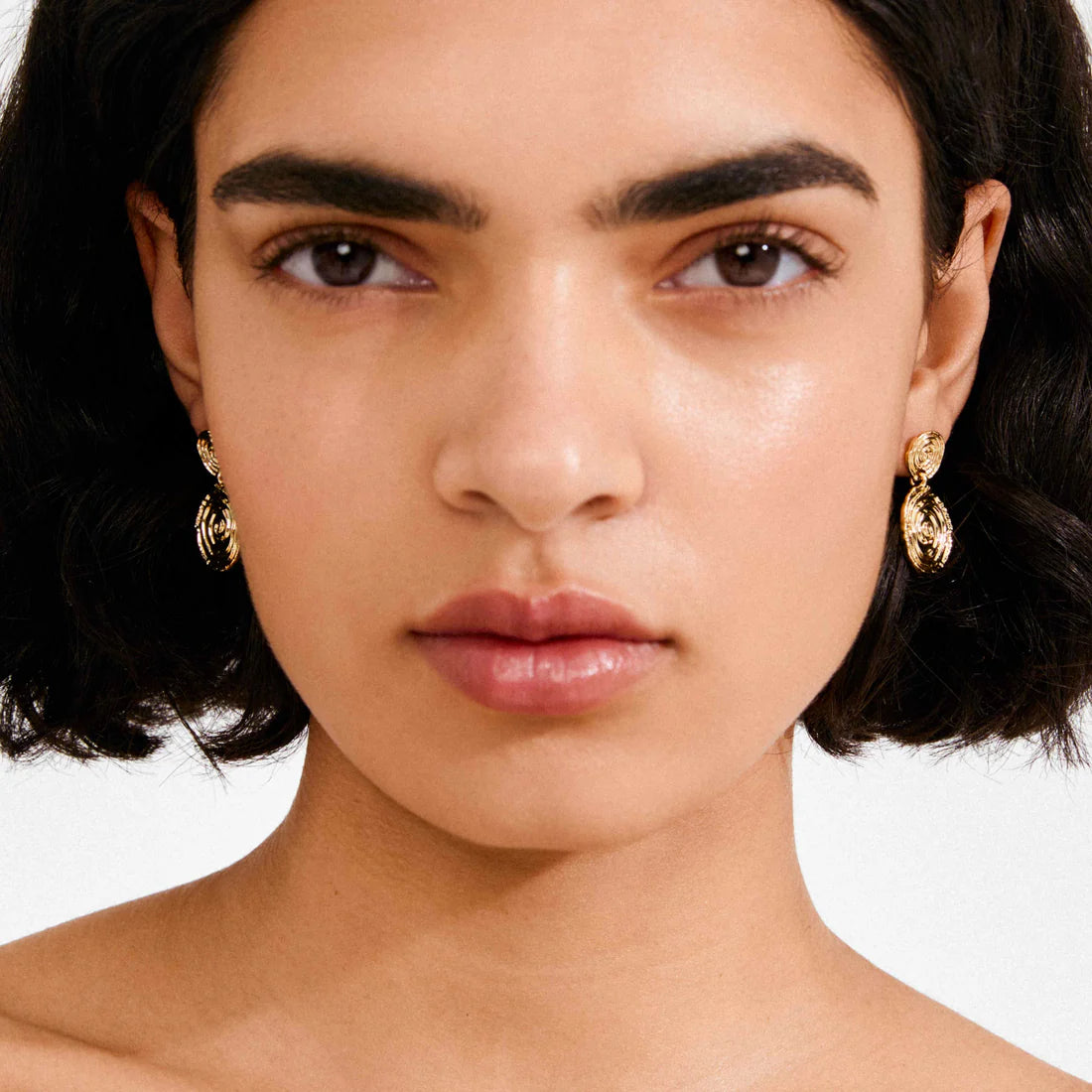 PILGRIM - EARRINGS AIR GOLD PLATED