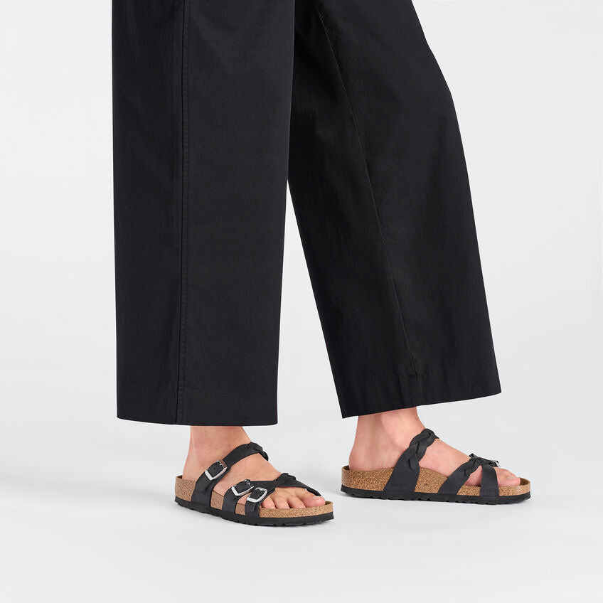 BIRKENSTOCK- WOMEN'S FRANCA BRAIDED OILED LEATHER SANDAL