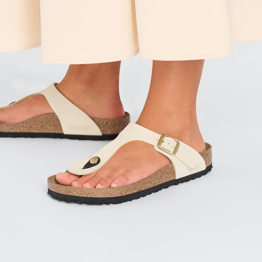 BIRKENSTOCK- WOMEN'S GIZEH NUBUCK LEATHER SANDAL