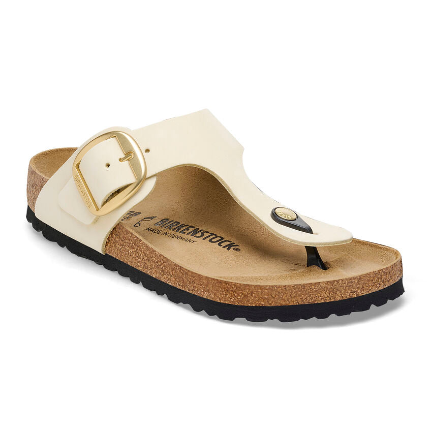 BIRKENSTOCK- WOMEN'S GIZEH BIG BUCKLE NUBUCK LEATHER SANDAL