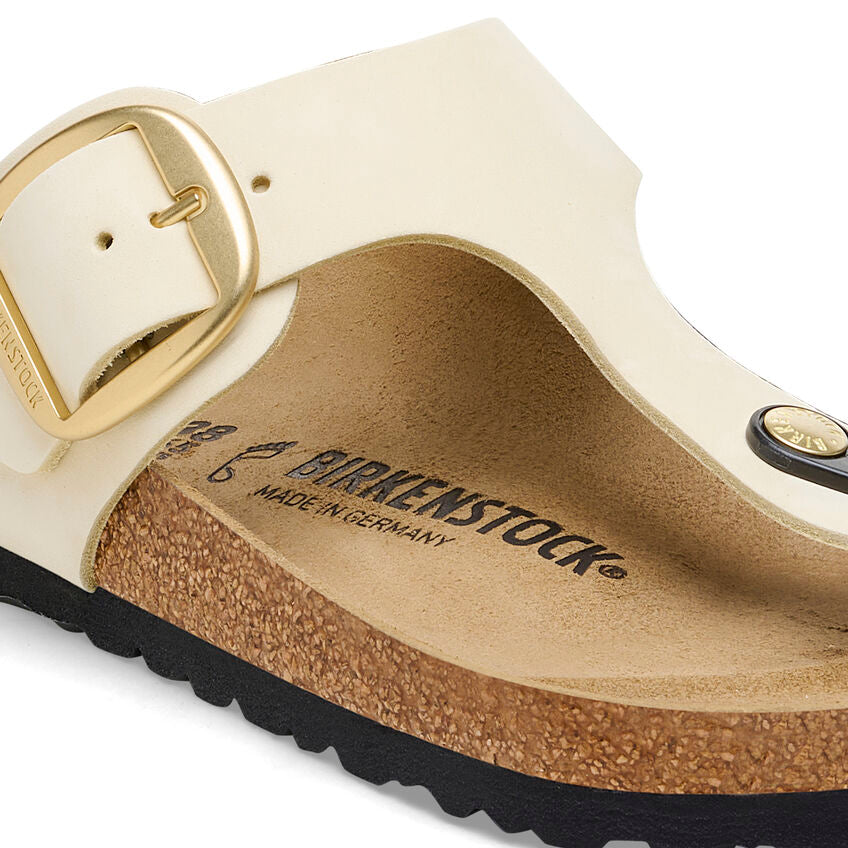 BIRKENSTOCK- WOMEN'S GIZEH BIG BUCKLE NUBUCK LEATHER SANDAL