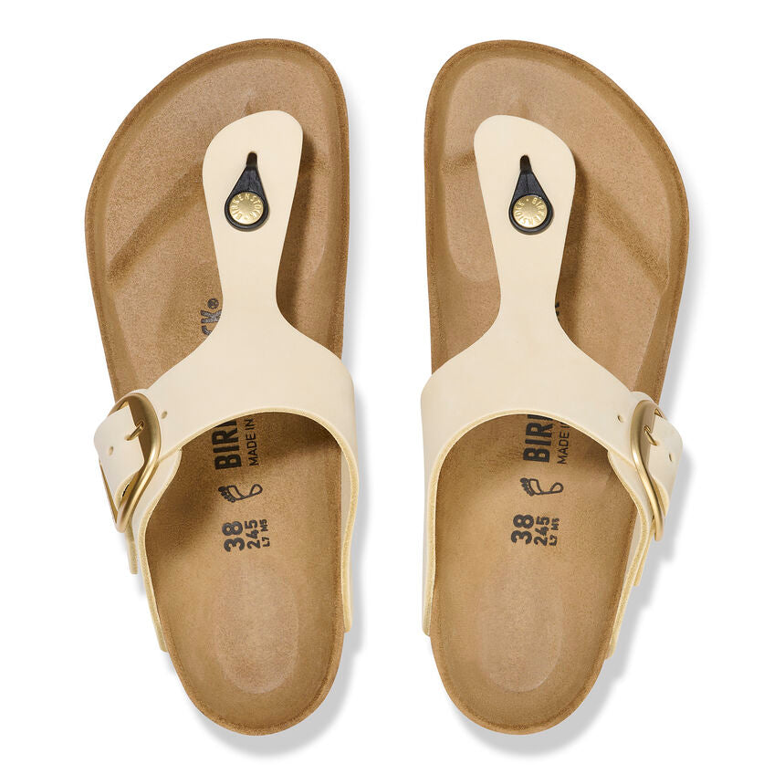 BIRKENSTOCK- WOMEN'S GIZEH BIG BUCKLE NUBUCK LEATHER SANDAL