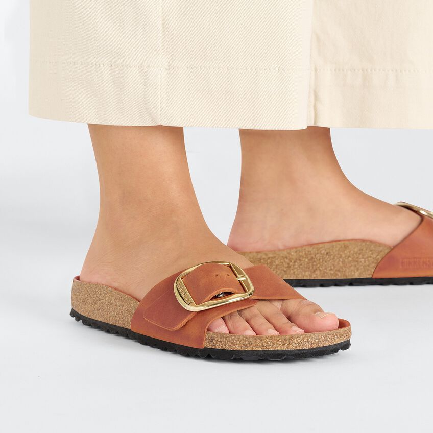 BIRKENSTOCK- WOMEN'S MADRID OILED LEATHER BIG BUCKLE SANDAL