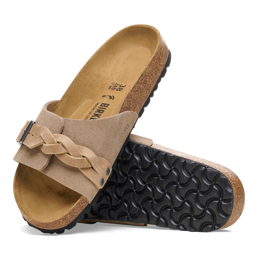 BIRKENSTOCK- WOMEN'S OITA BRAIDED SUEDE LEATHER SANDAL