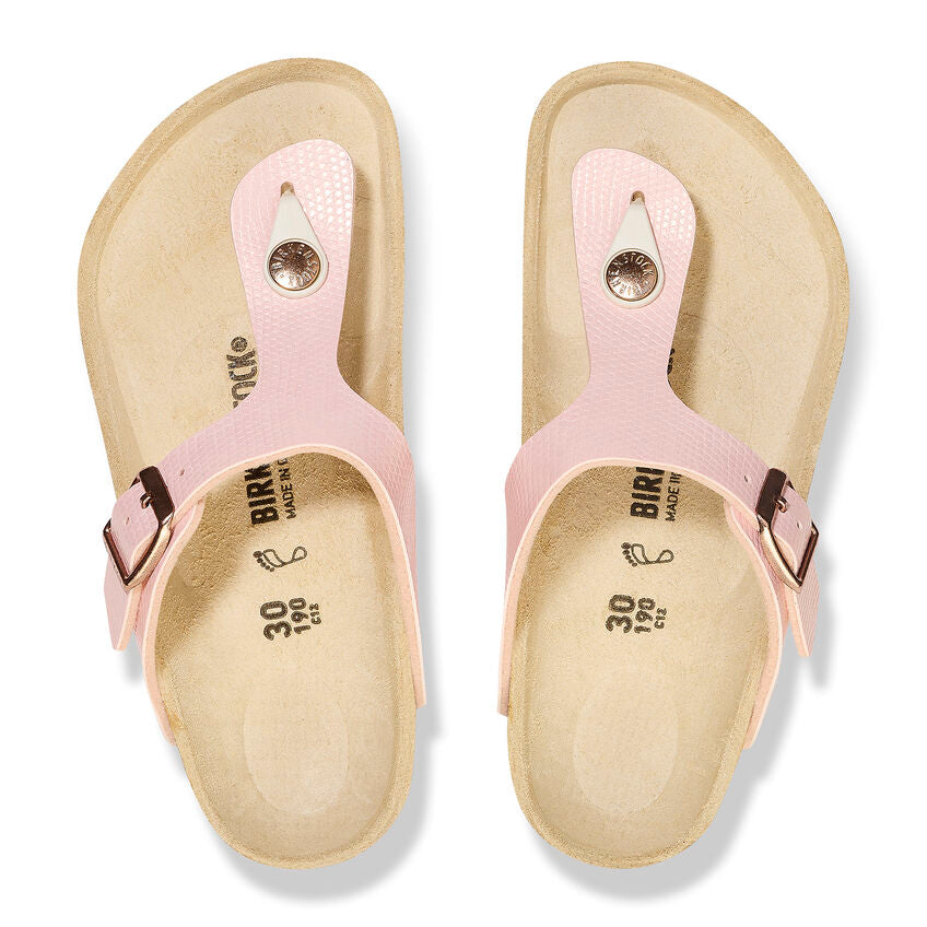 BIRKENSTOCK- KIDS GIZEH BF BIRKO-FLOR EMBOSSED SANDAL