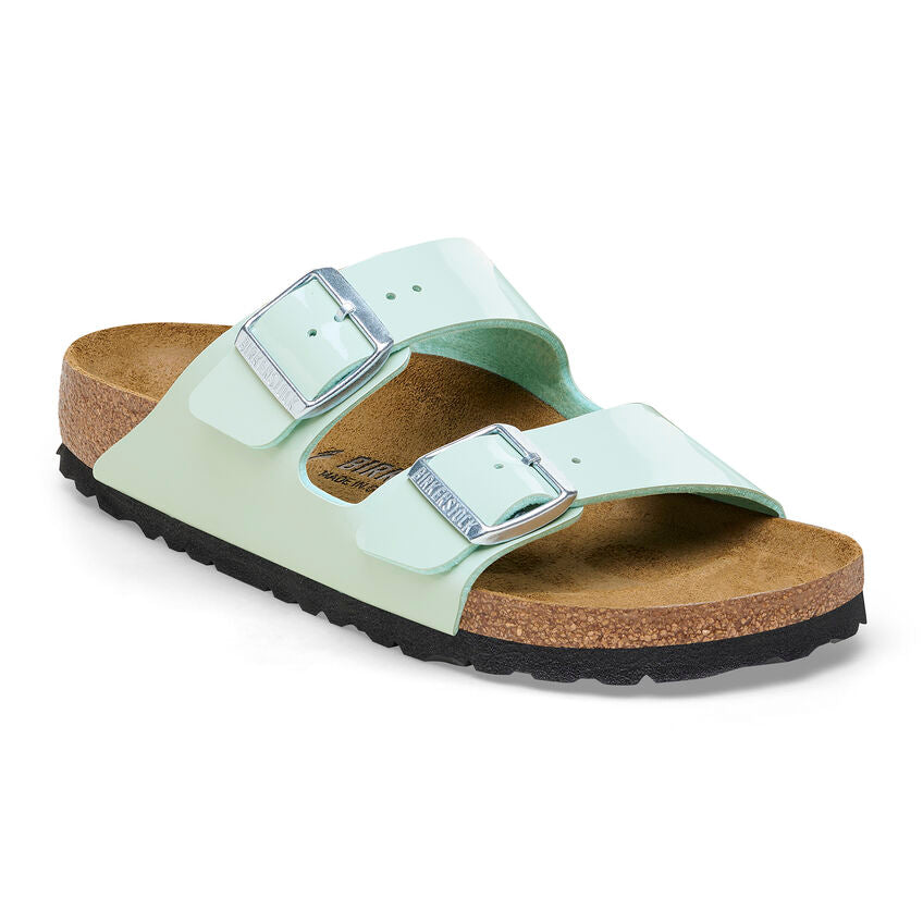 BIRKENSTOCK- WOMEN'S ARIZONA BIRKO-FLOR PATENT SANDAL