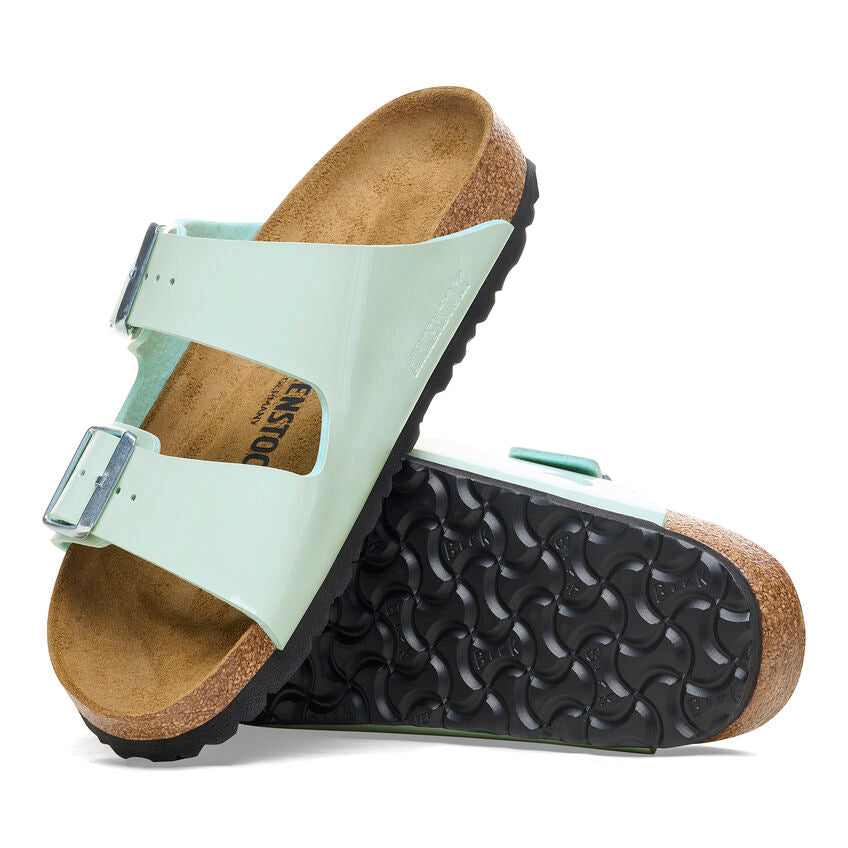 BIRKENSTOCK- WOMEN'S ARIZONA BIRKO-FLOR PATENT SANDAL