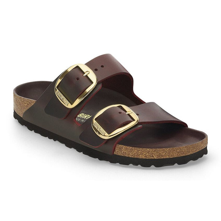 BIRKENSTOCK- WOMEN'S ARIZONA NATURAL LEATHER OILED BIG BUCKLE SANDAL