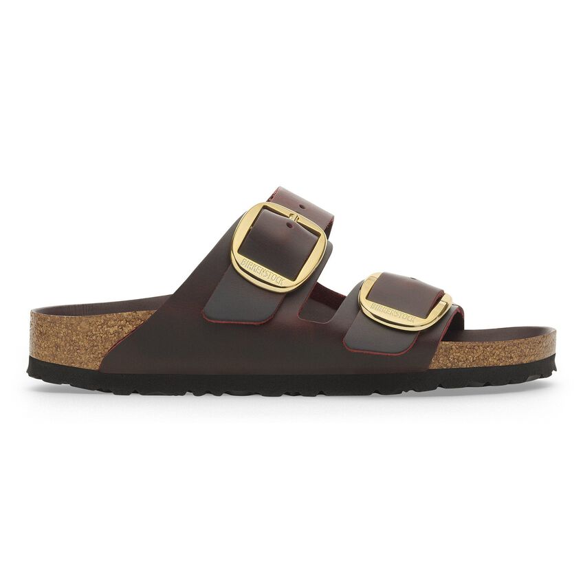 BIRKENSTOCK- WOMEN'S ARIZONA NATURAL LEATHER OILED BIG BUCKLE SANDAL