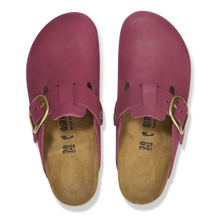 BIRKENSTOCK- WOMEN'S BOSTON NUBUCK LEATHER BIG BUCKLE SHOE