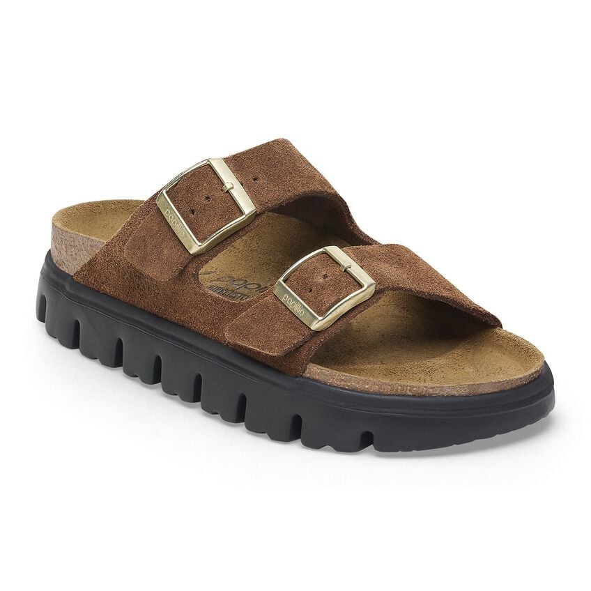 BIRKENSTOCK- WOMEN'S ARIZONA CHUNKY SUEDE LEATHER SANDAL