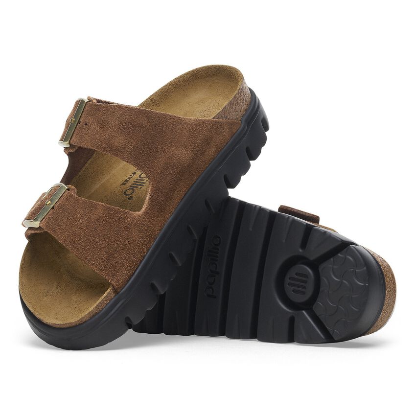 BIRKENSTOCK- WOMEN'S ARIZONA CHUNKY SUEDE LEATHER SANDAL