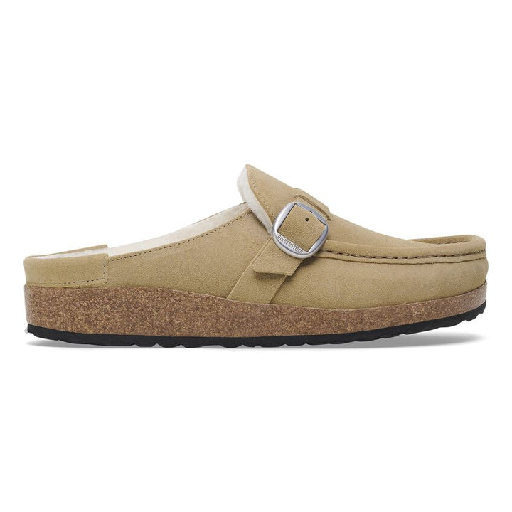 BIRKENSTOCK- WOMEN'S BUCKLEY SHERLING SUEDE LEATHER SHOE