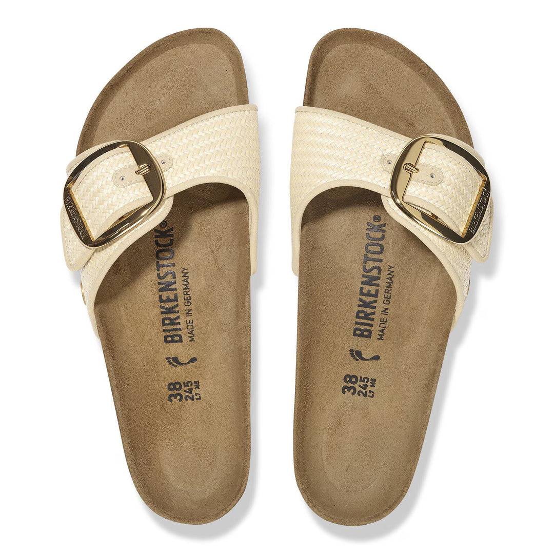 BIRKENSTOCK - MADRID BIG BUCKLE TEX RAFFIA SANDAL