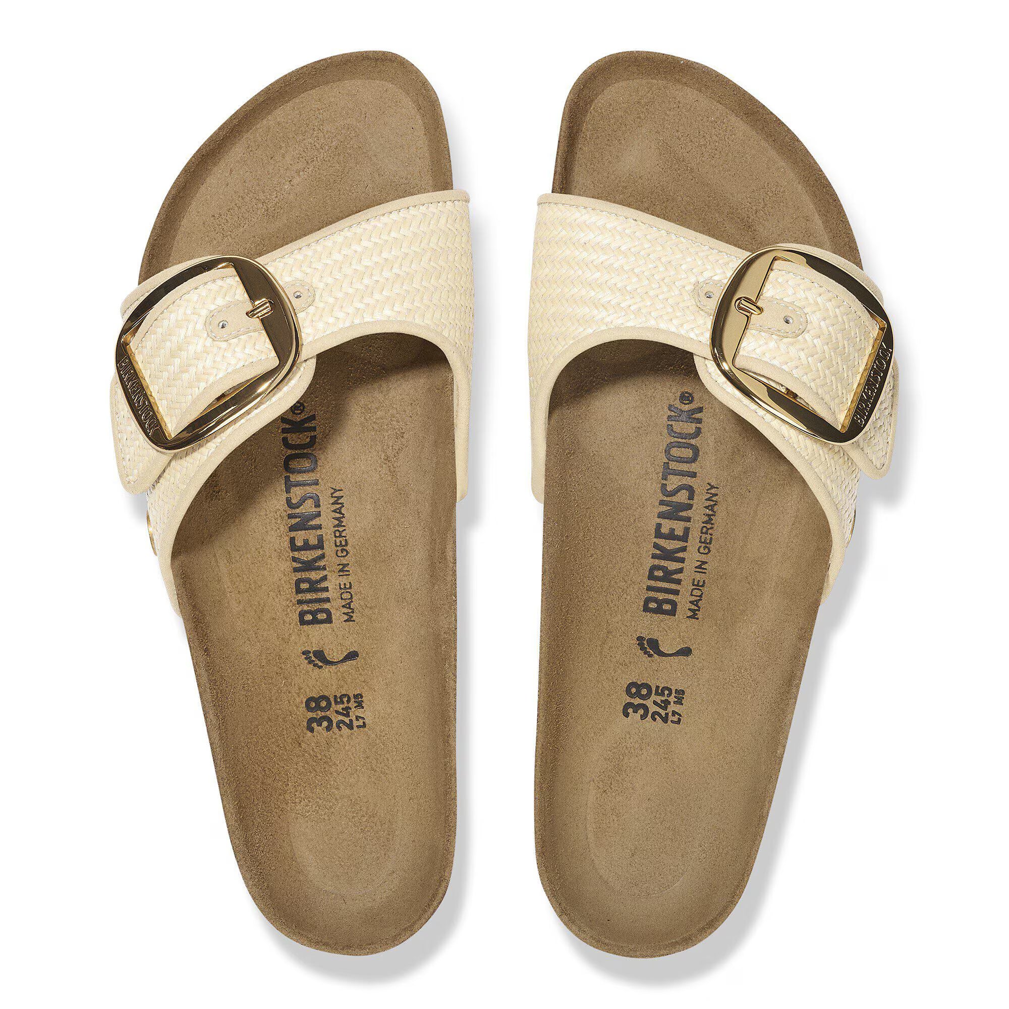 BIRKENSTOCK - MADRID BIG BUCKLE TEX RAFFIA SANDAL