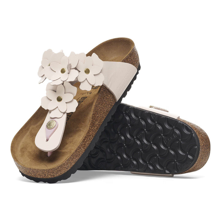 BIRKENSTOCK - GIZEH FLOWERS LEATHER SANDAL