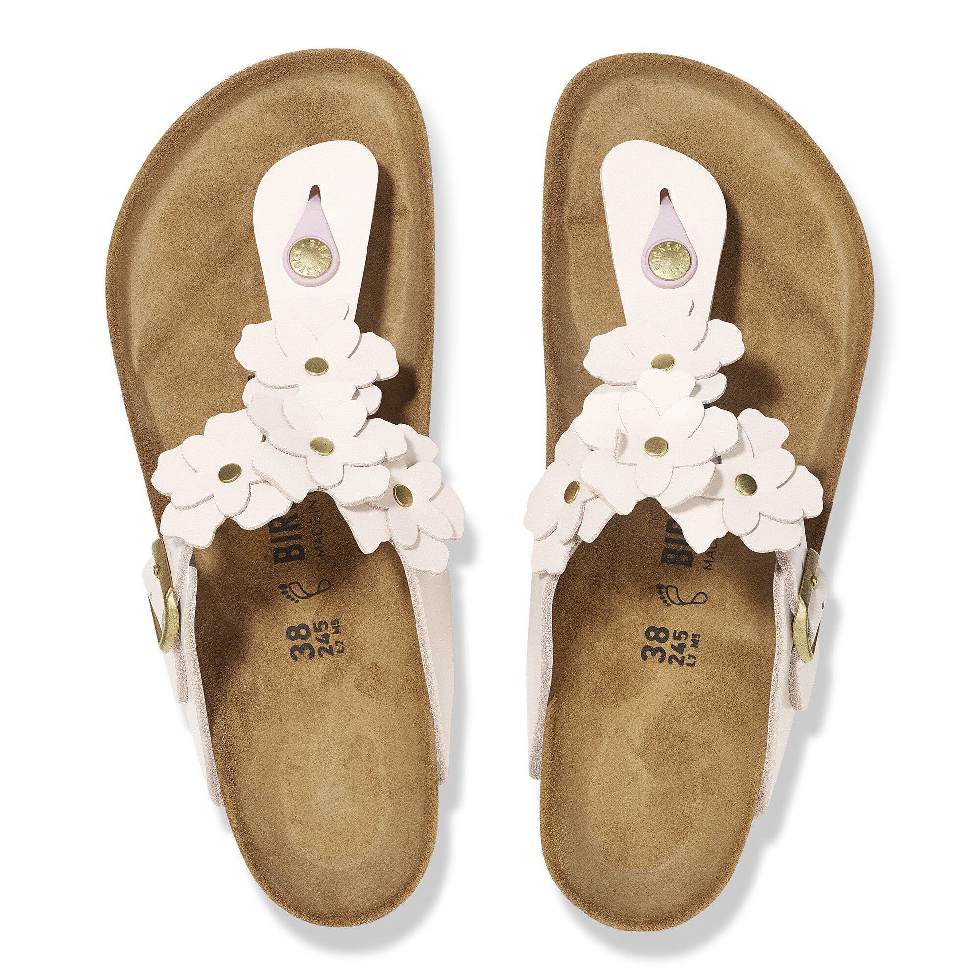 BIRKENSTOCK - GIZEH FLOWERS LEATHER SANDAL