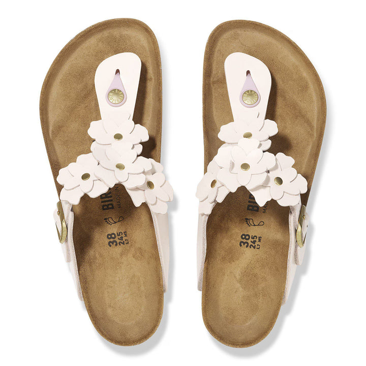 BIRKENSTOCK - GIZEH FLOWERS LEATHER SANDAL