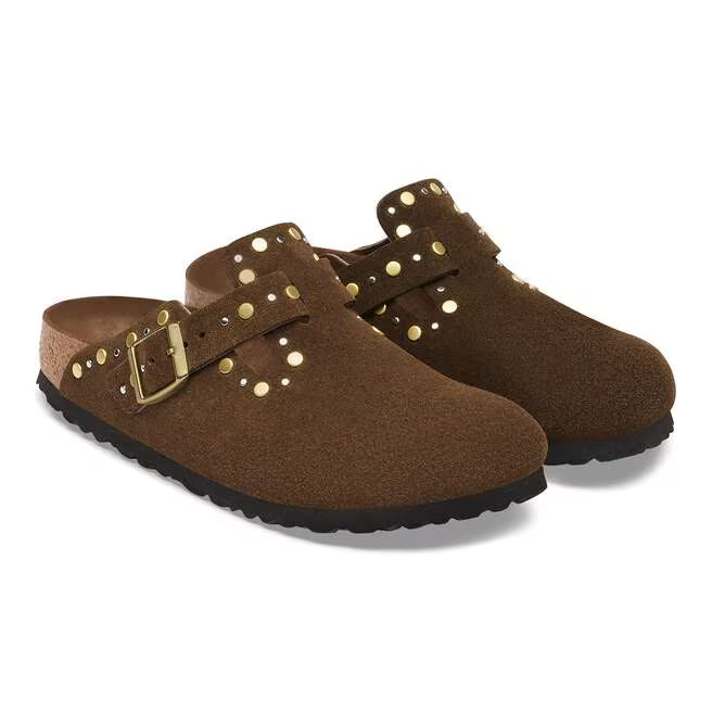 BIRKENSTOCK - BOSTON RIVET SUEDE CARAFE TONAL