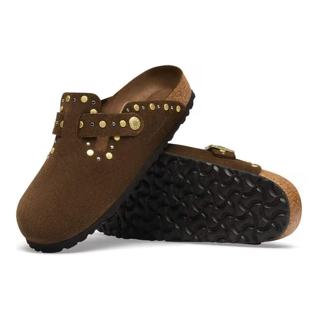 BIRKENSTOCK - BOSTON RIVET SUEDE CARAFE TONAL
