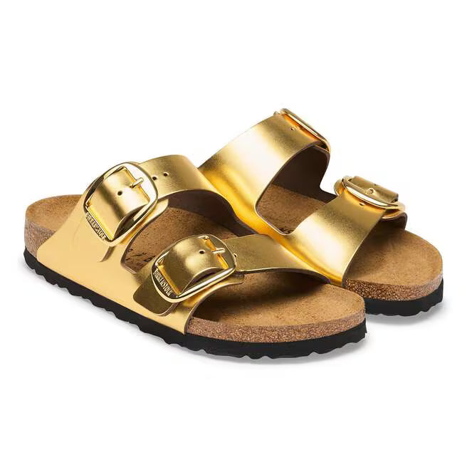 BIRKENSTOCK - ARIZONA BB LEATHER METALLIC SANDAL