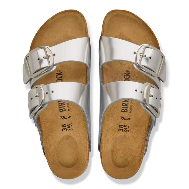BIRKENSTOCK - ARIZONA BB LEATHER METALLIC SANDAL
