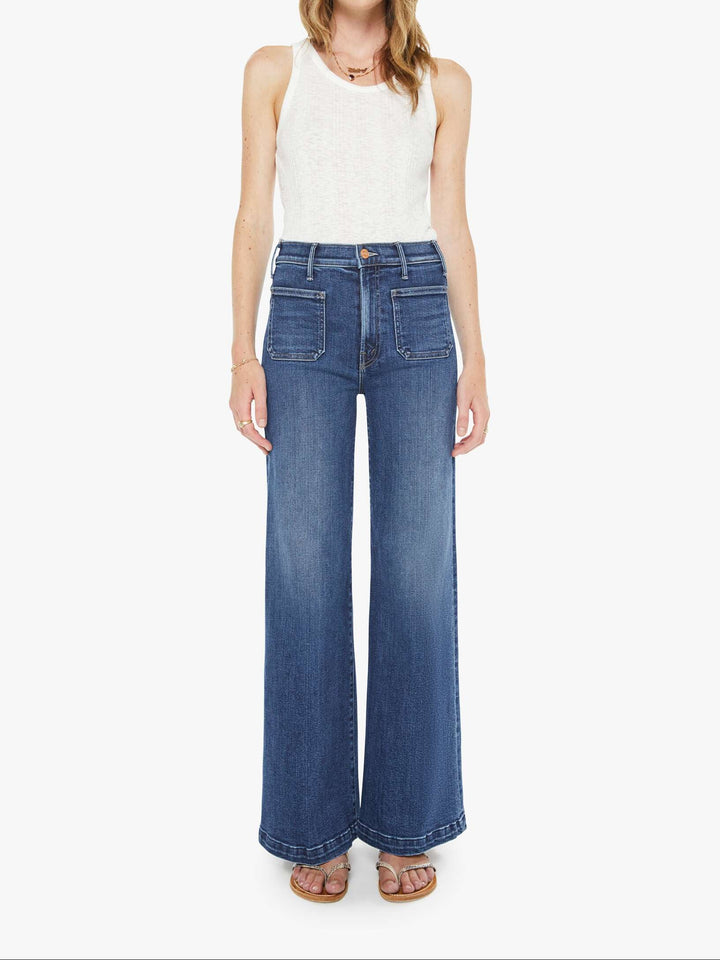 MOTHER - WOMEN'S HUSTLER ROLLER PATCH DENIM