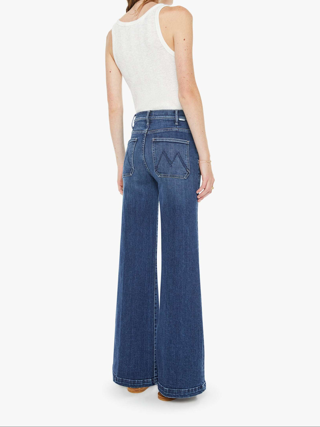 MOTHER - WOMEN'S HUSTLER ROLLER PATCH DENIM