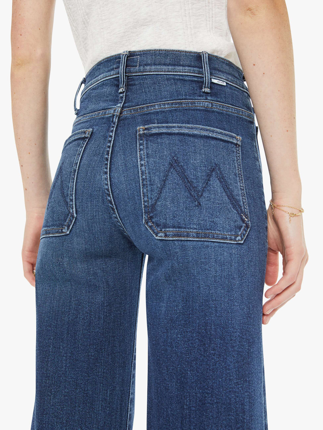 MOTHER - WOMEN'S HUSTLER ROLLER PATCH DENIM
