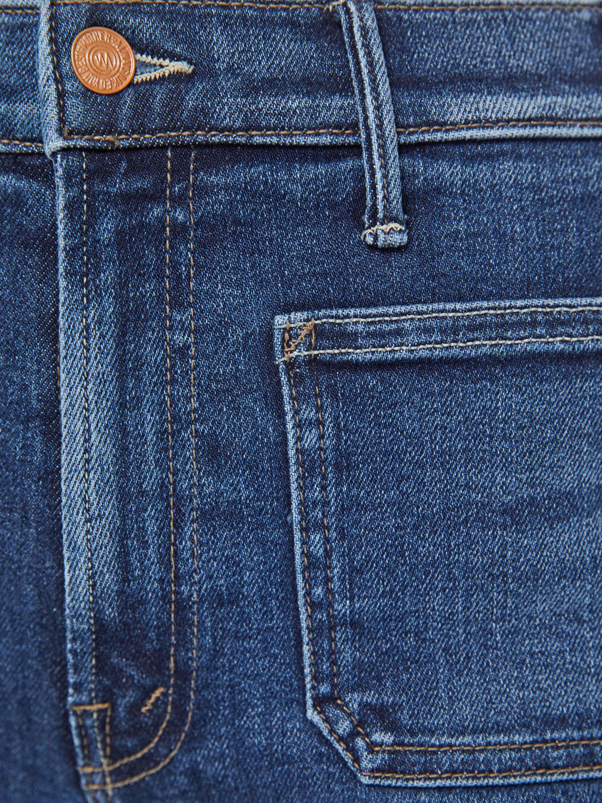 MOTHER - WOMEN'S HUSTLER ROLLER PATCH DENIM